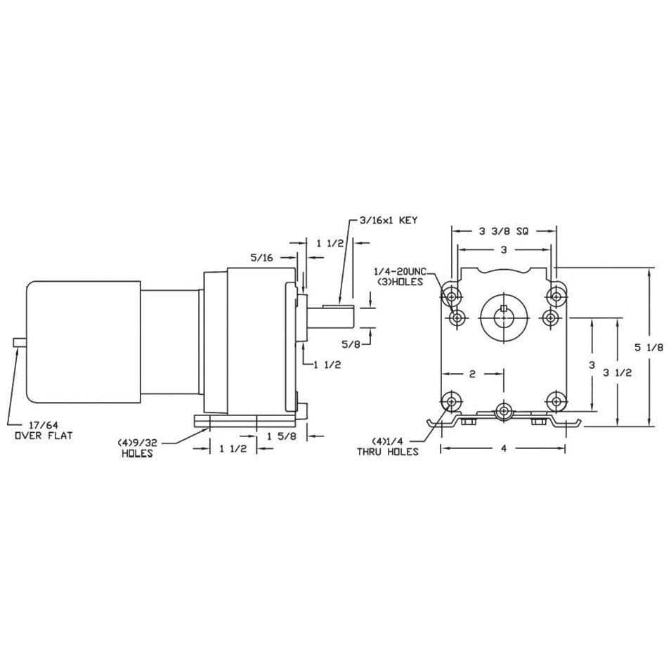 Dayton 3M327 Ac Gearmotor - Cheap Fitting