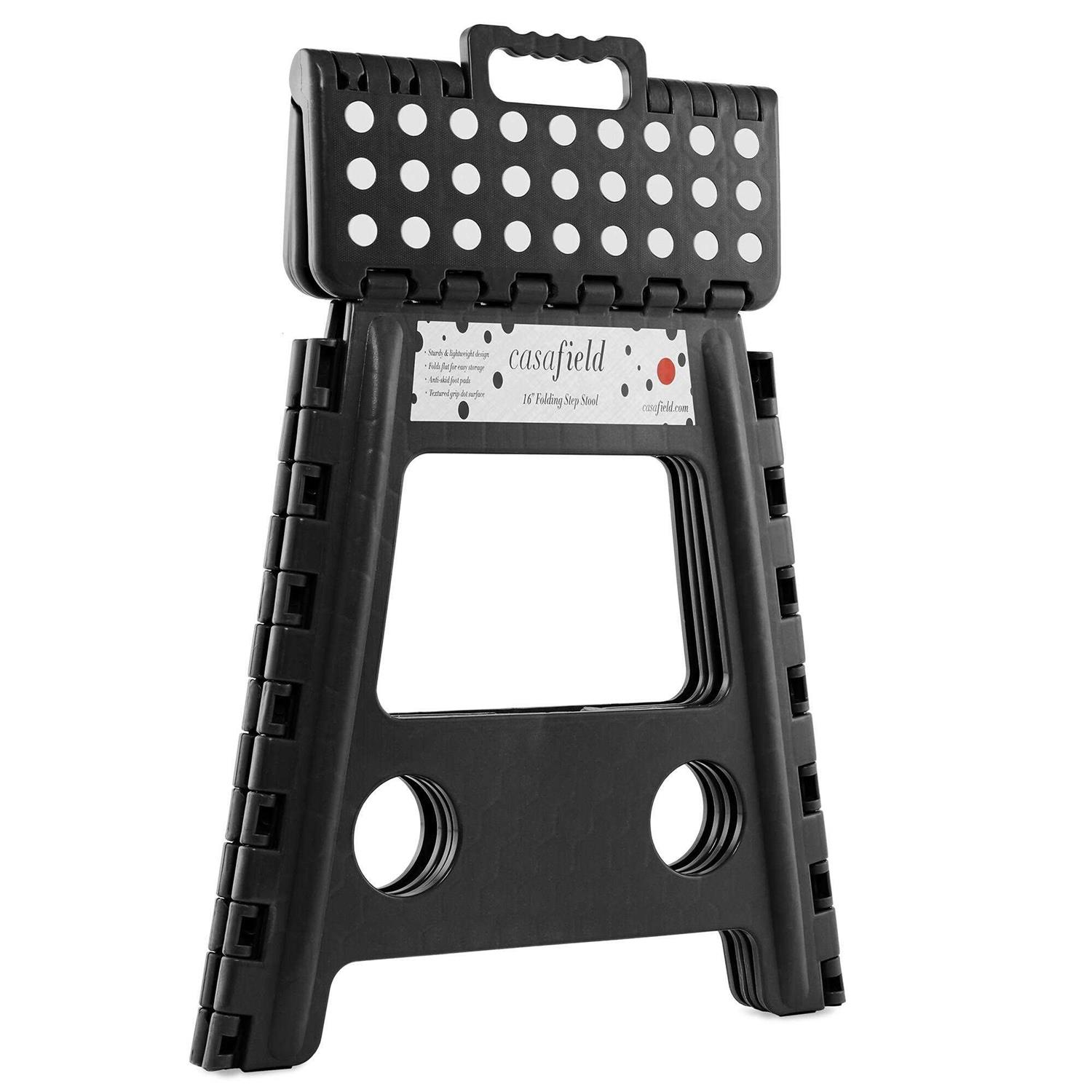 Casafield Folding Step Stool with Handle Collapsible Stool for Kids and Adults - Cheap Fitting