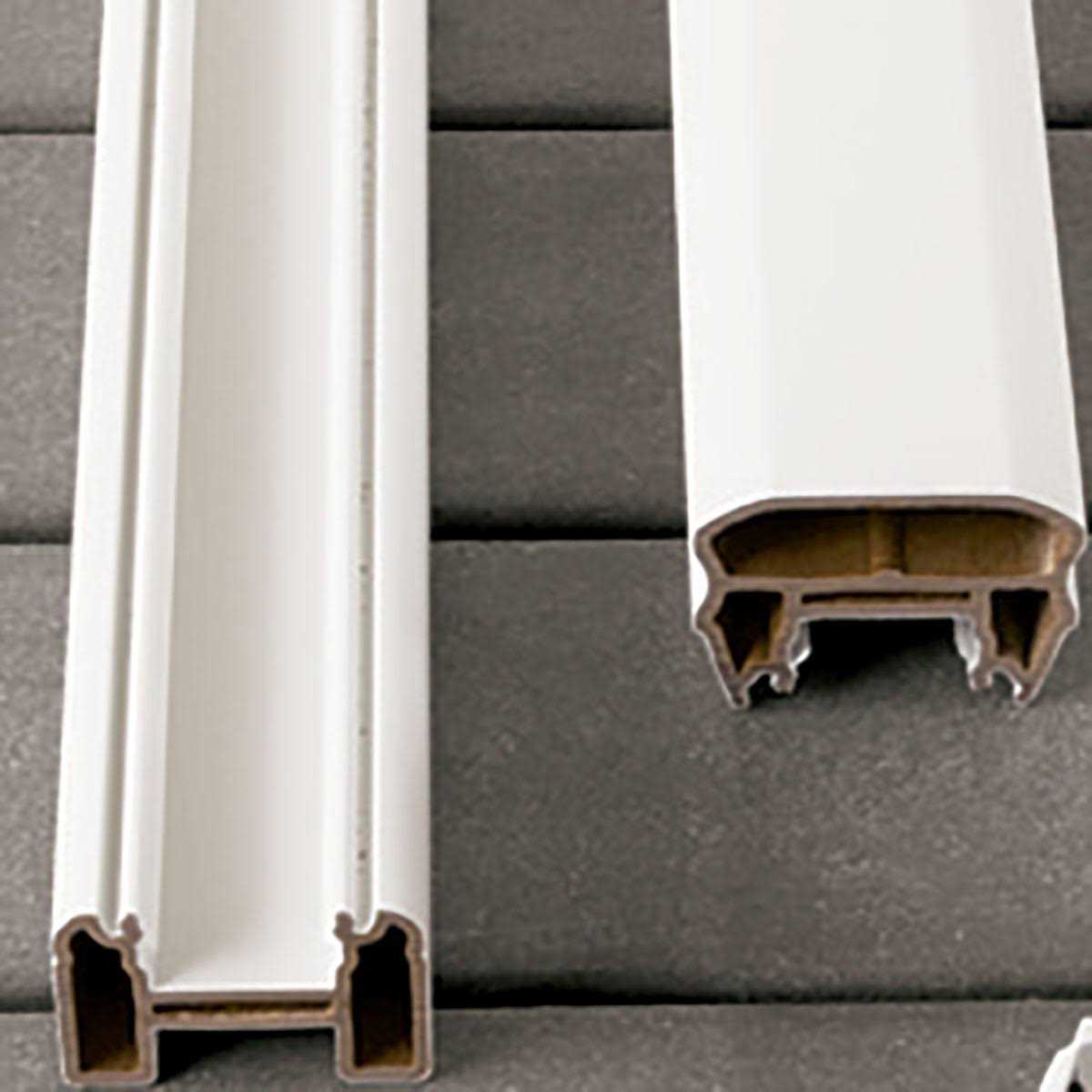 Trex Transcend 91.5 in. Composite White Crown Top Rail - Cheap Fitting