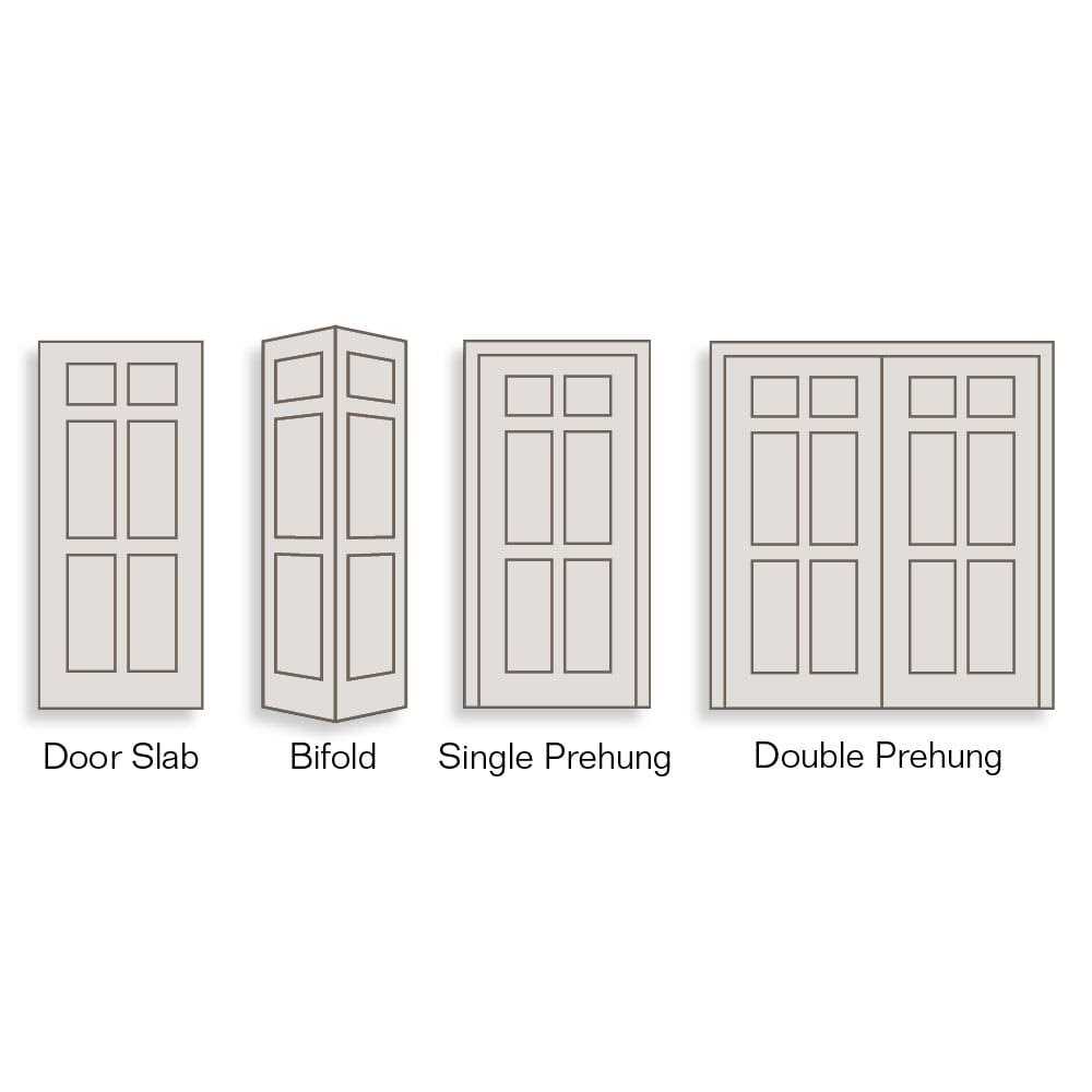 ReliaBilt Colonist Textured 36-in x 80-in 6-panel Hollow Core Primed Molded Composite Slab Door in Off-White LO10977 - Cheap Fitting