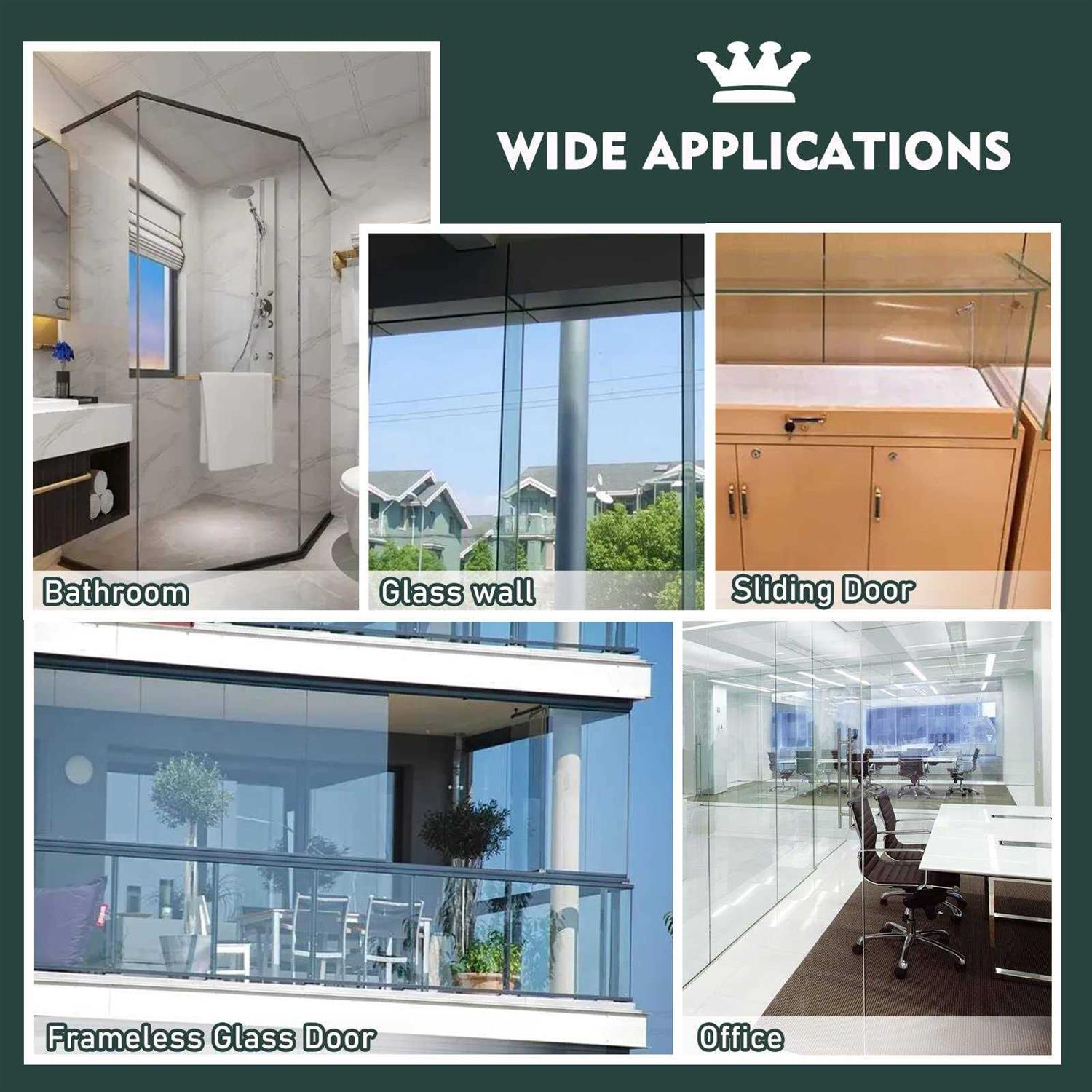 Door Seal Shower Door Seal Strip Glass Shower Door Sweep,39 x 3 Pack Frameless Shower Door Sweep to Stop Shower Leaks,U Type - Cheap Fitting