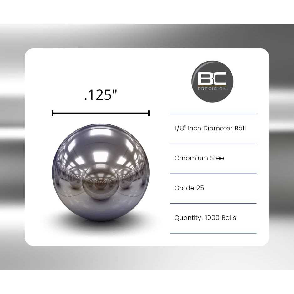 BC Precision 100 Chrome Steel Bearing Balls G25 - Cheap Fitting