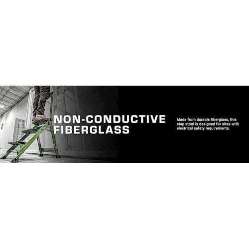 Little Giant Jumbo Step Stool with Handrail 11933 - Cheap Fitting