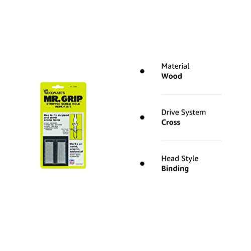 Woodmate 2498 Mr. Grip Screw Hole Repair Kit,Steel - Cheap Fitting