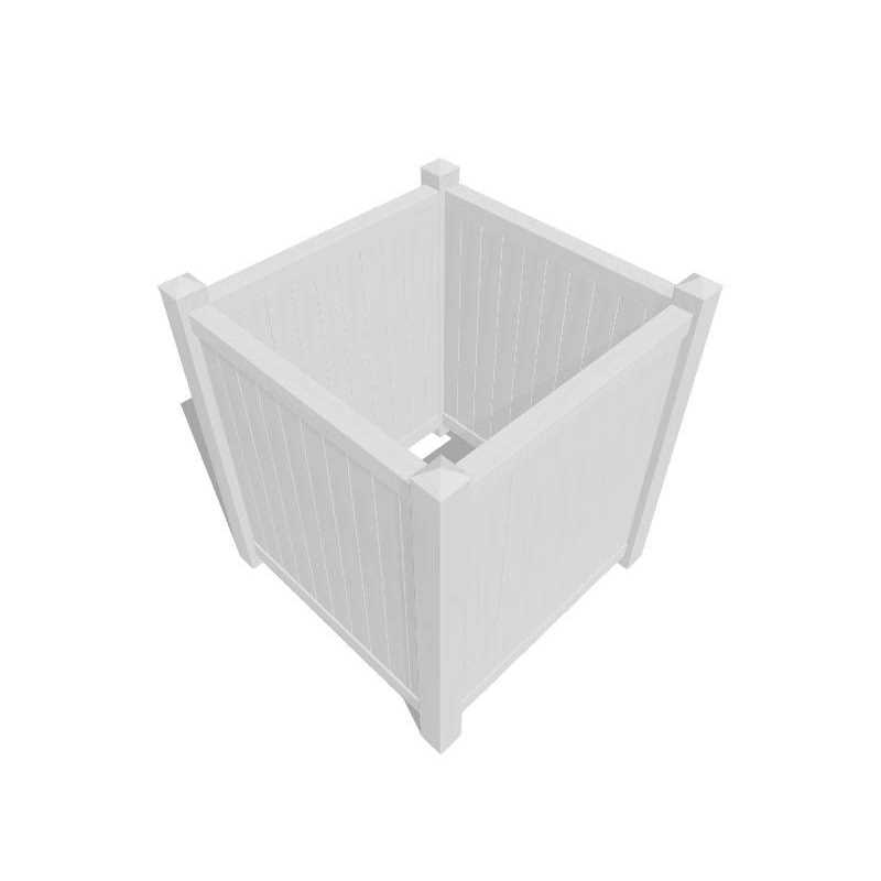 Outdoor Essentials Somerset 5 ft. x 4 ft. White Vinyl Privacy Corner Accent Fence Panel 175848 - Cheap Fitting