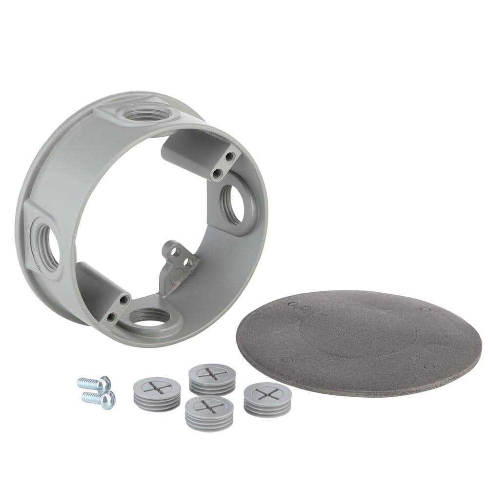 Commercial Electric Wre450g 1/2 inch Round Weatherproof Extension Ring 4-Holes 4 - Cheap Fitting