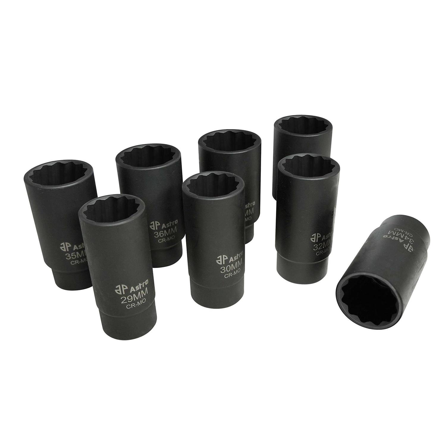 Astro Pneumatic 78868 12 Point Axle Nut Socket Set - Cheap Fitting