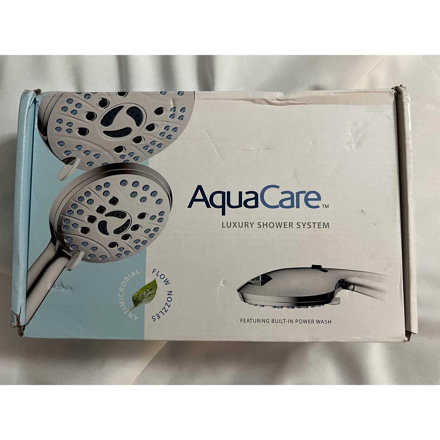 AquaCare AS-SEEN-ON-TV High Pressure 50-mode Rain & Handheld 3-way Shower Head Combo - Cheap Fitting