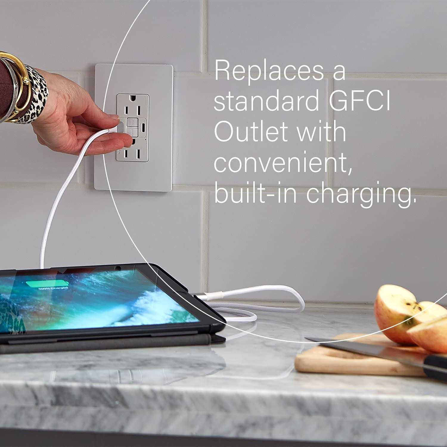 Legrand Self-Test Gfci Recep Tr 15A W/ USB Aa 1597TRUSBAAW - Cheap Fitting