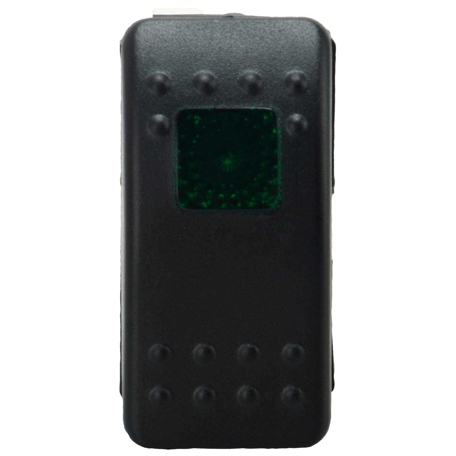 Amarine Made 12v 20 Amp Waterproof LED On/Off Boat Marine SPST 3P Rocker Switch with Light - Cheap Fitting