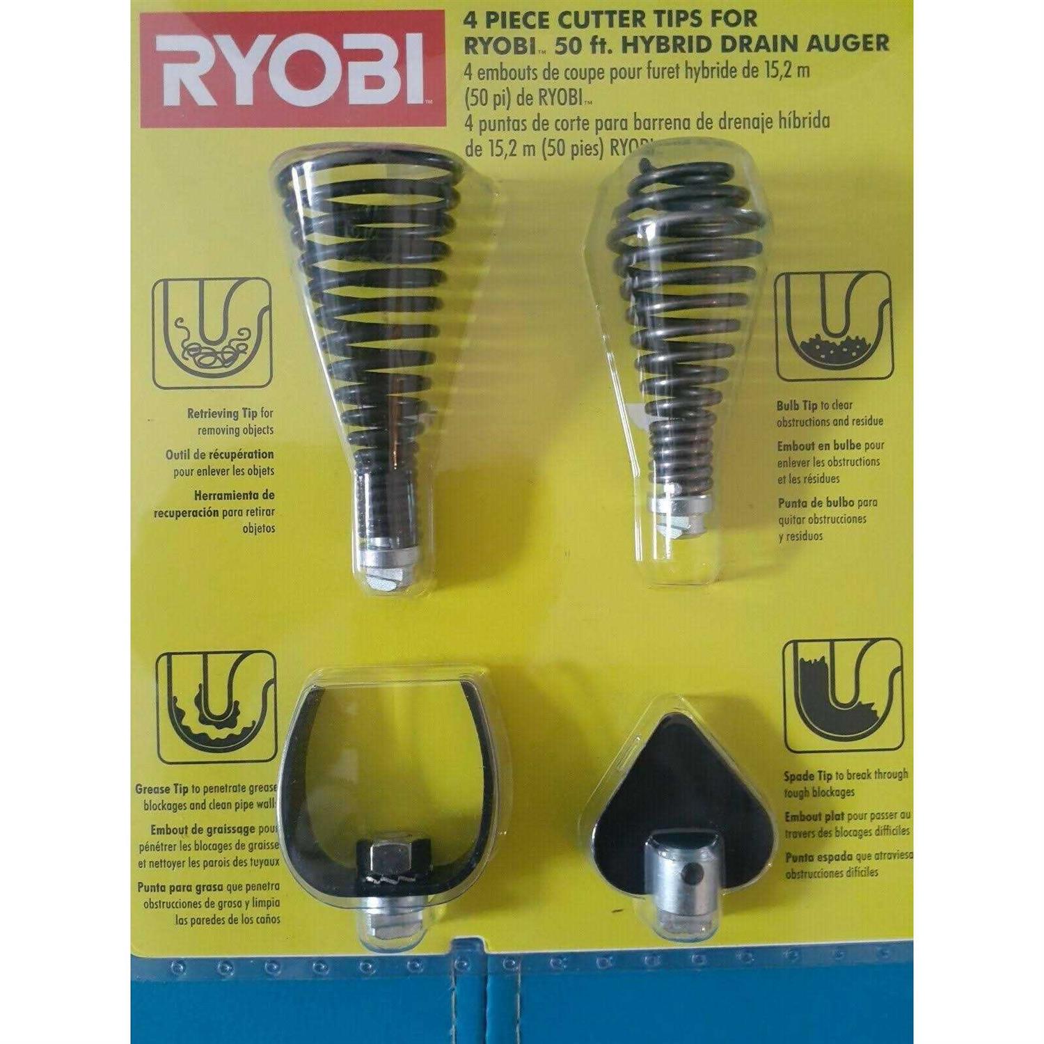 Ryobi Cutter Tips for Drain Auger P4003 - Cheap Fitting