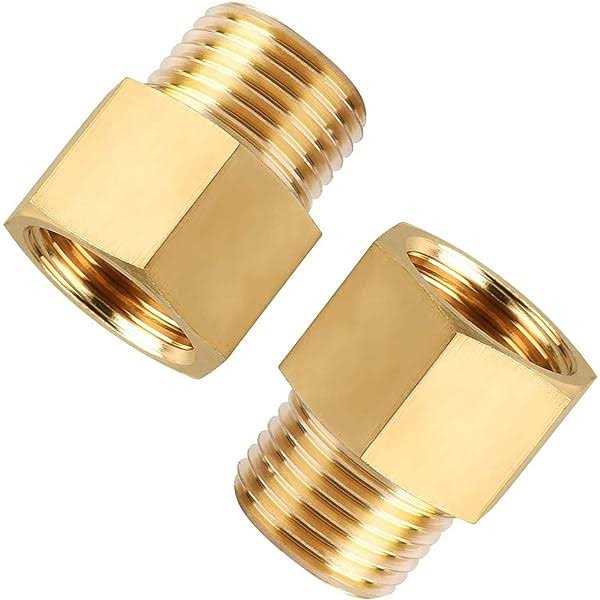 APLWY 1/2 Female NPT x 1/2 Male NPT Brass Pipe Fitting Reducer Adapter - Cheap Fitting