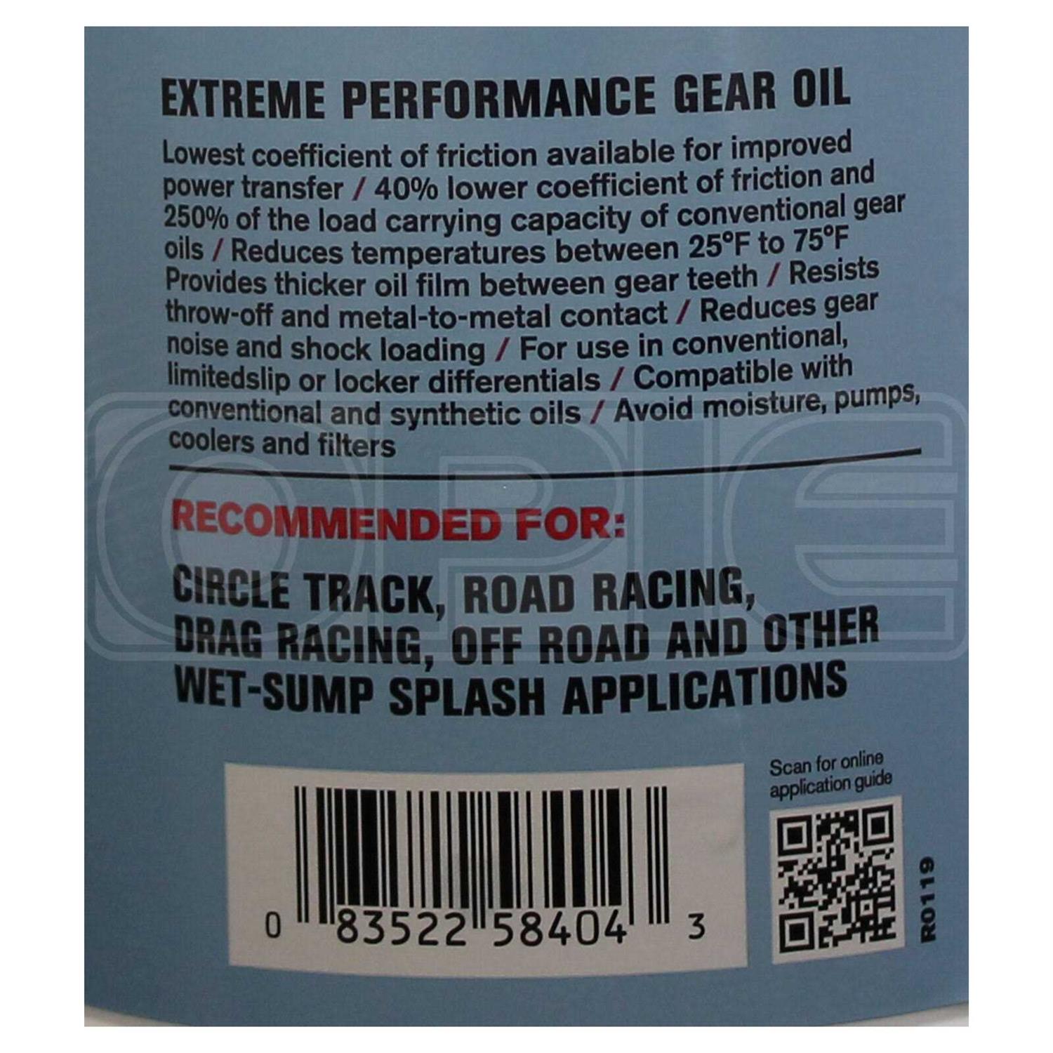 Red Line Lightweight ShockProof Gear Oil 58404 - Cheap Fitting