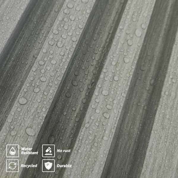 sunwings 6-Pieces 102 In. x 6.5 In. x 0.94 In. WPC 3D Wood Wall Paneling for Interior Wall Decor - Cheap Fitting