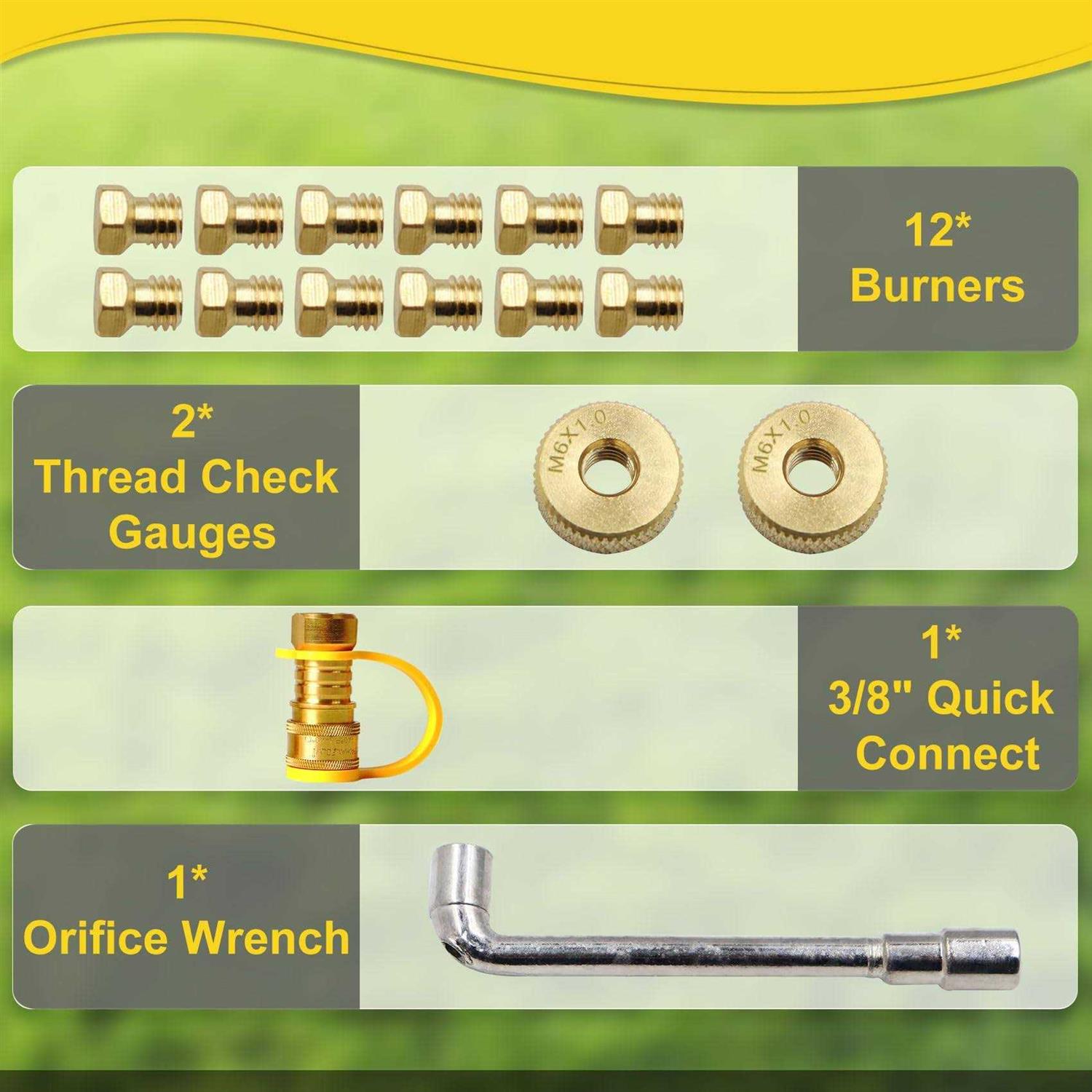 5249 Propane to Natural Gas Conversion Kit Compatible with Black-Stone 28 & 36 Griddles - Cheap Fitting
