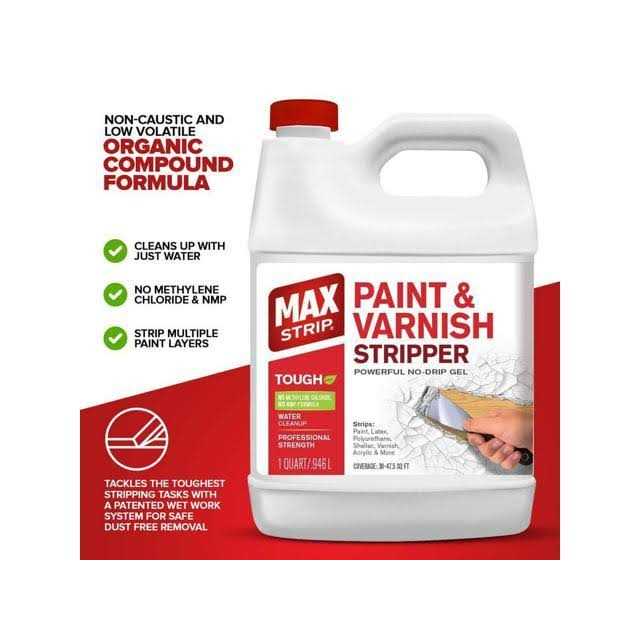 Max Strip Paint and Varnish Stripper 1 qt - Cheap Fitting