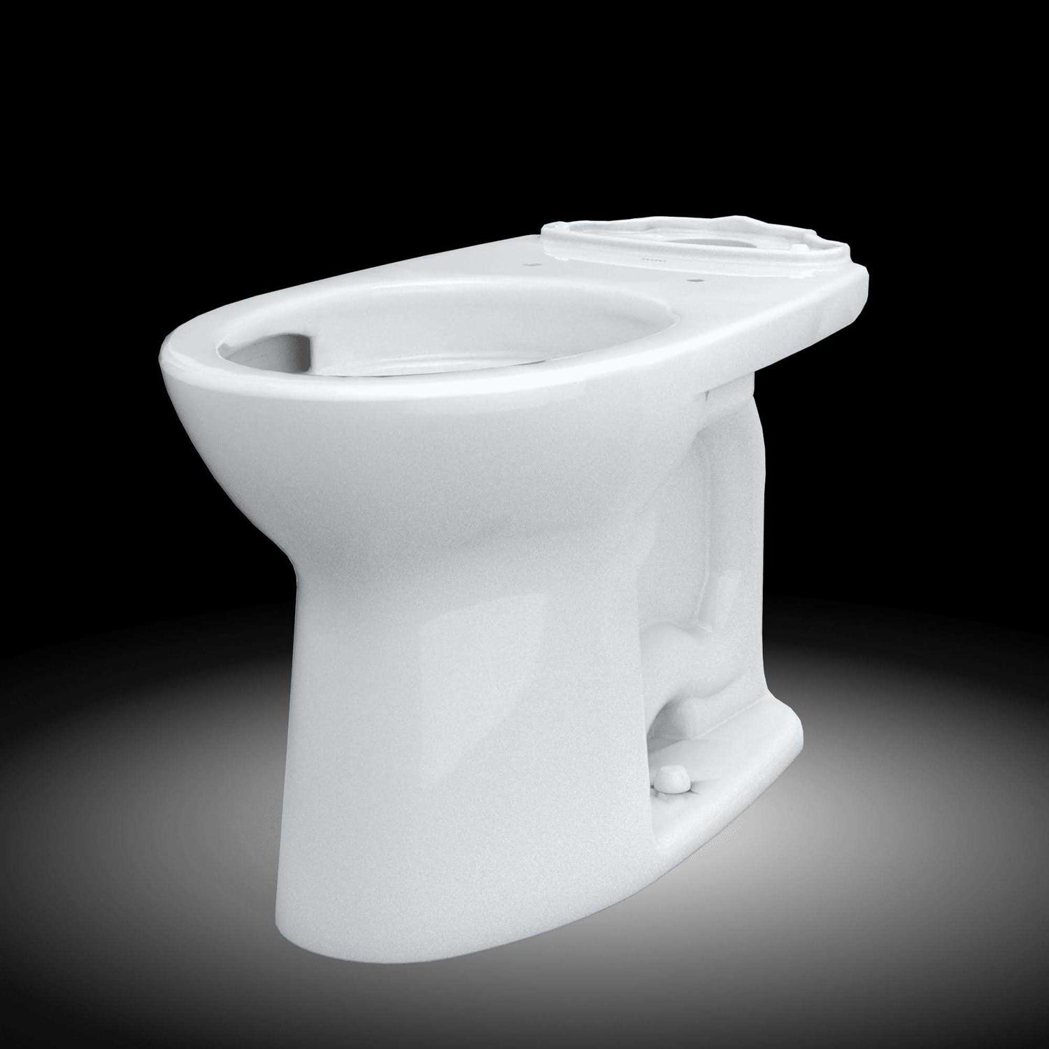 Toto Drake Elongated Tornado Flush Toilet Bowl with Cefiontect C776CEG# - Cheap Fitting