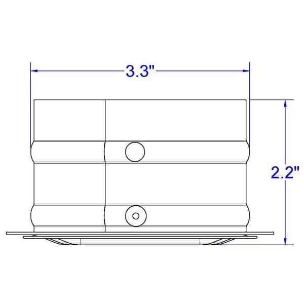 Active Ventilation 3 in. Bathroom Soffit Vent - Cheap Fitting