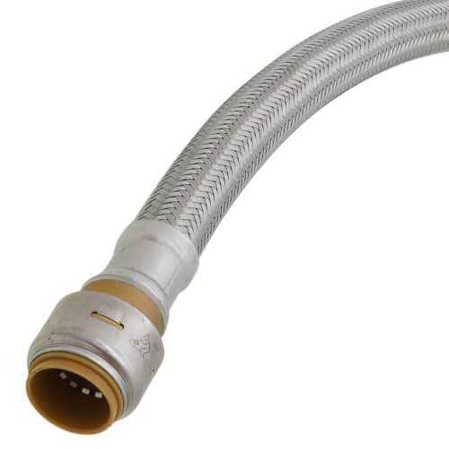 SharkBite 3/4 in. x 1 in. x 24 in. L Stainless Steel Water Softener Connector - Cheap Fitting