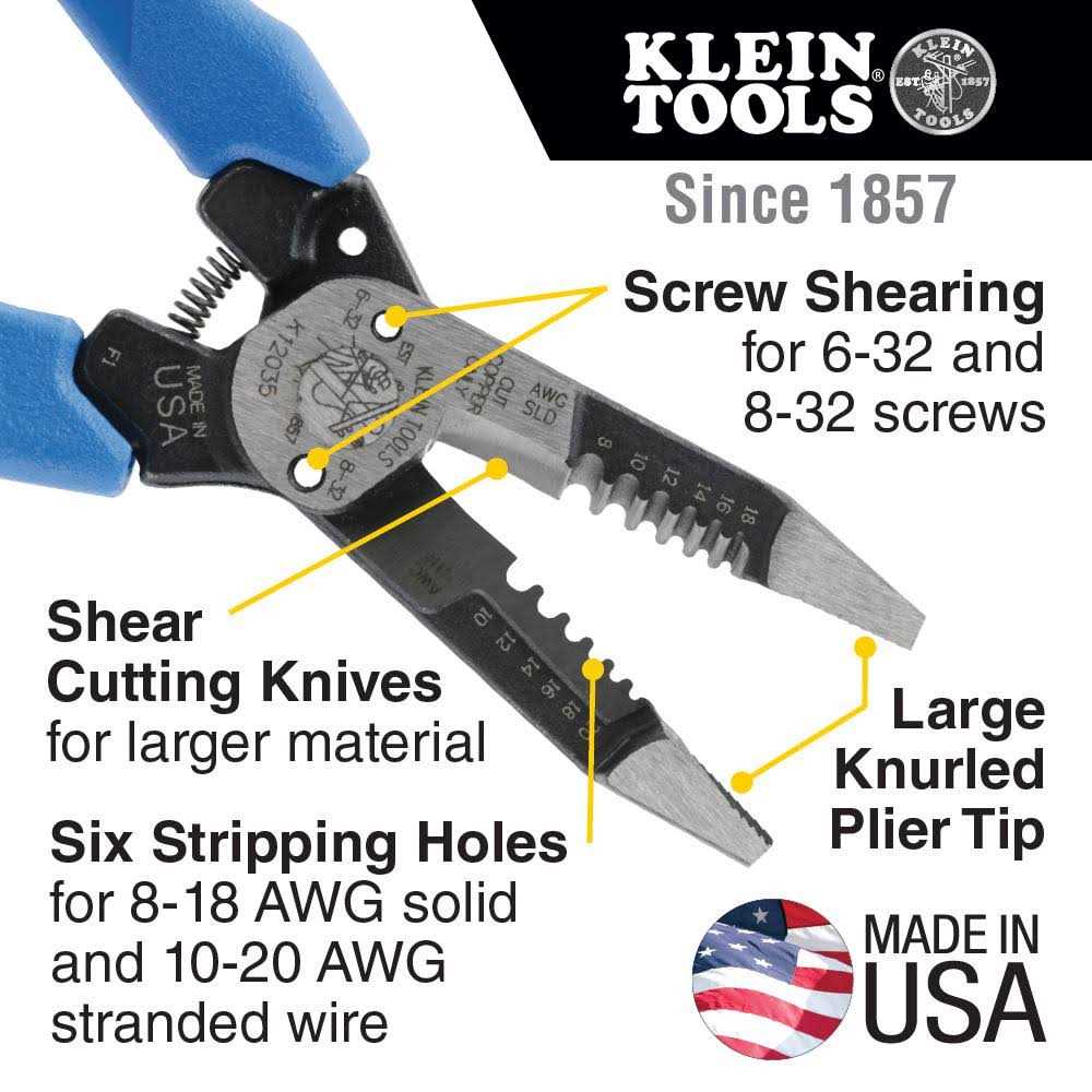 Klein Tools K12035 Klein-Kurve Heavy-Duty Wire Stripper - Cheap Fitting