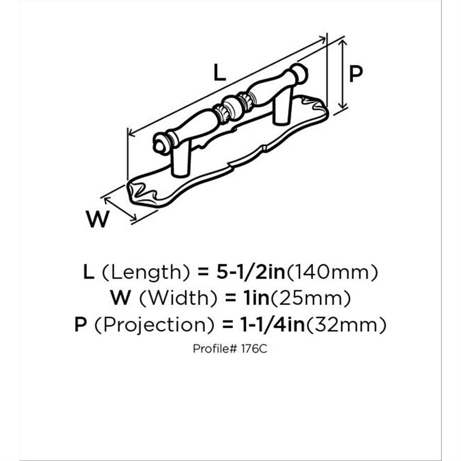 Amerock BP176CAE Allison Cabinet Pull with Backplate - Cheap Fitting
