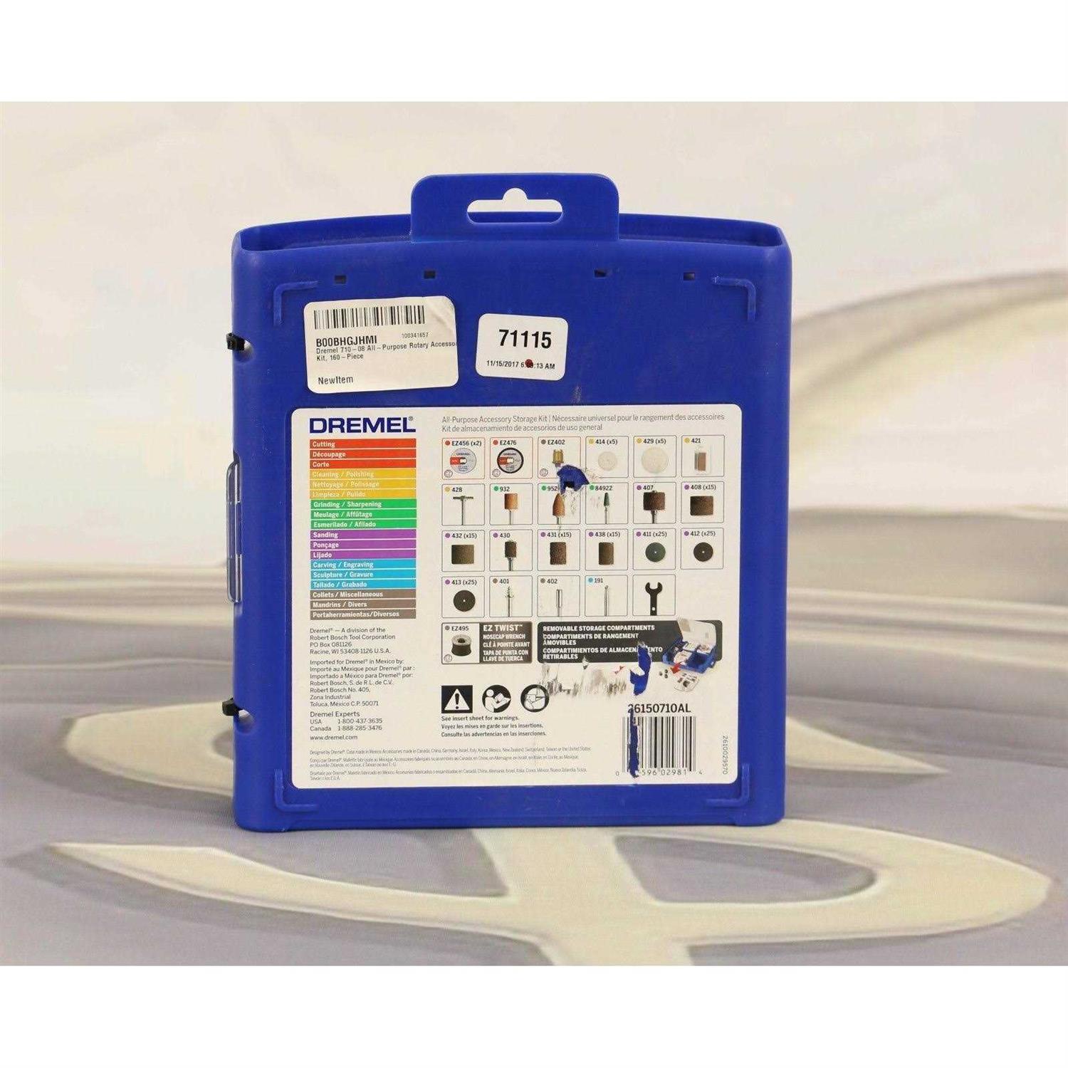 Dremel 160 Pc All-Purpose Accessory Kit 710-08 - Cheap Fitting