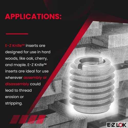 E-Z LOK 1/4-20 Insert For Hard Wood 400-4-CR - Cheap Fitting