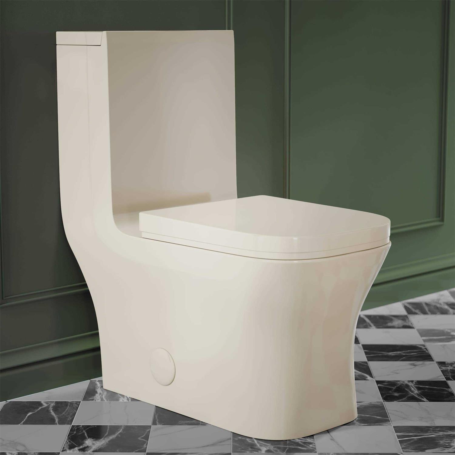 Swiss Madison Concorde Dual-Flush Square One-Piece Toilet SM-1T106 - Cheap Fitting
