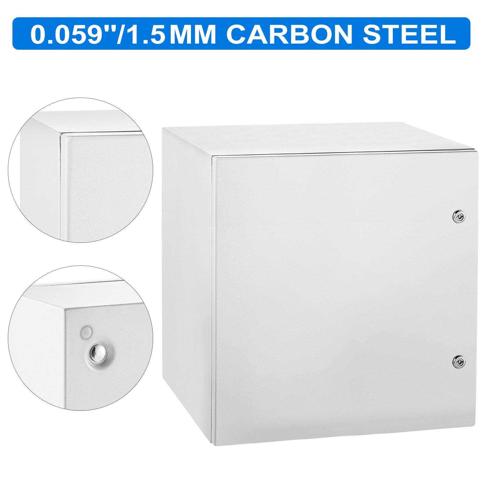 VEVOR Steel Electrical Box Electrical Enclosure Box 24x24x12 Carbon Steel Ip65 DQXJSTCFS60X60X30V0 - Cheap Fitting