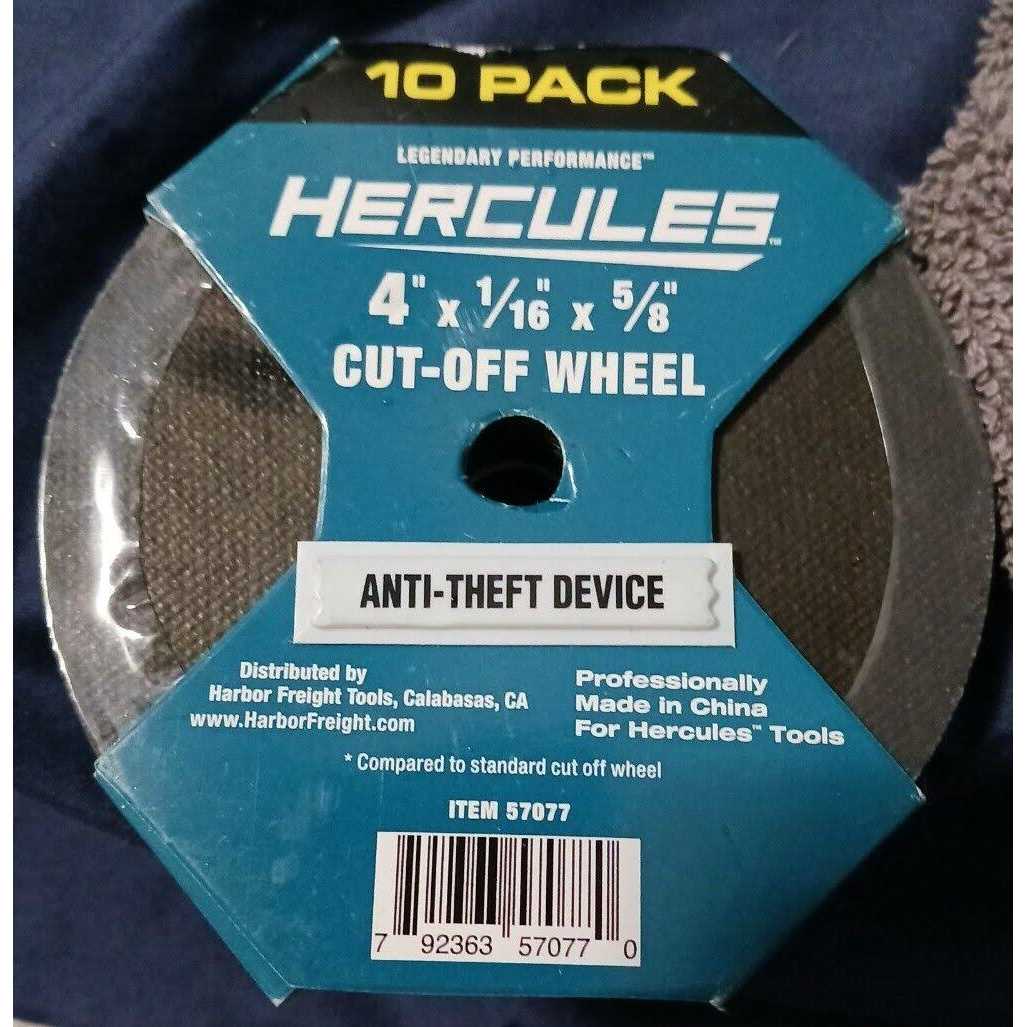 Hercules 4 in. x 1/16 in. x 5/8 in. Type 01/41 Metal Cut-off Wheel - Cheap Fitting