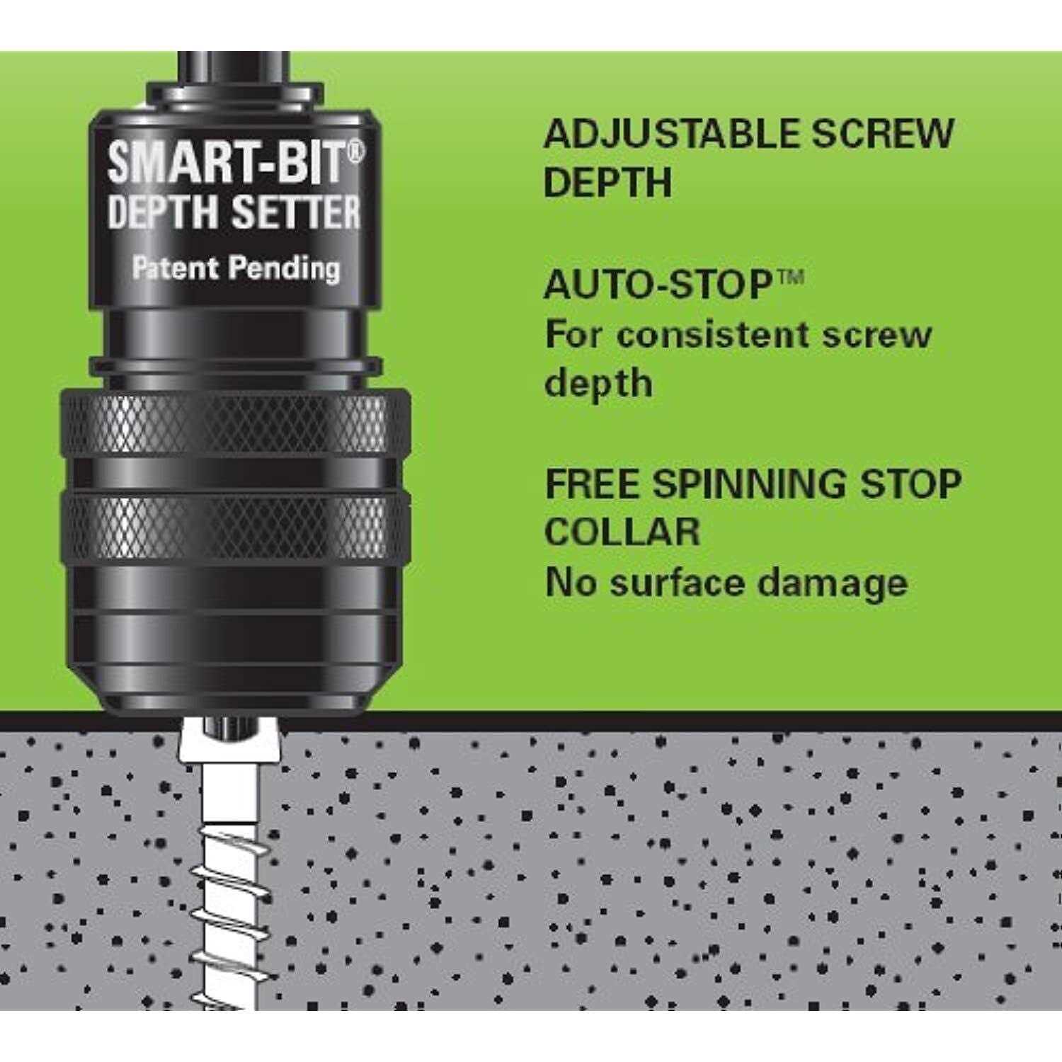 Smart-Bit Deck Screw Depth Setter - Cheap Fitting