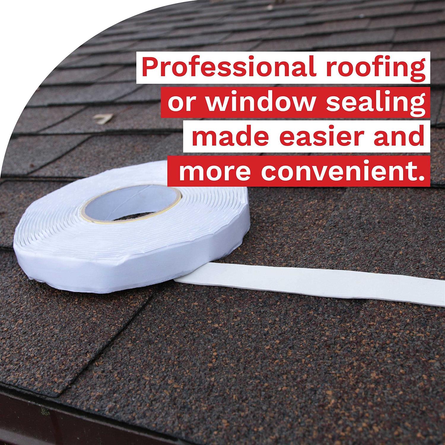 Xfasten Butyl Seal Tape 1/8-Inch x 3/4-Inch x 30-Foot Leak Proof Putty Tape for RV Repair, Window, Boat Sealing, Glass and Edpm Rubber Roof - Cheap Fitting