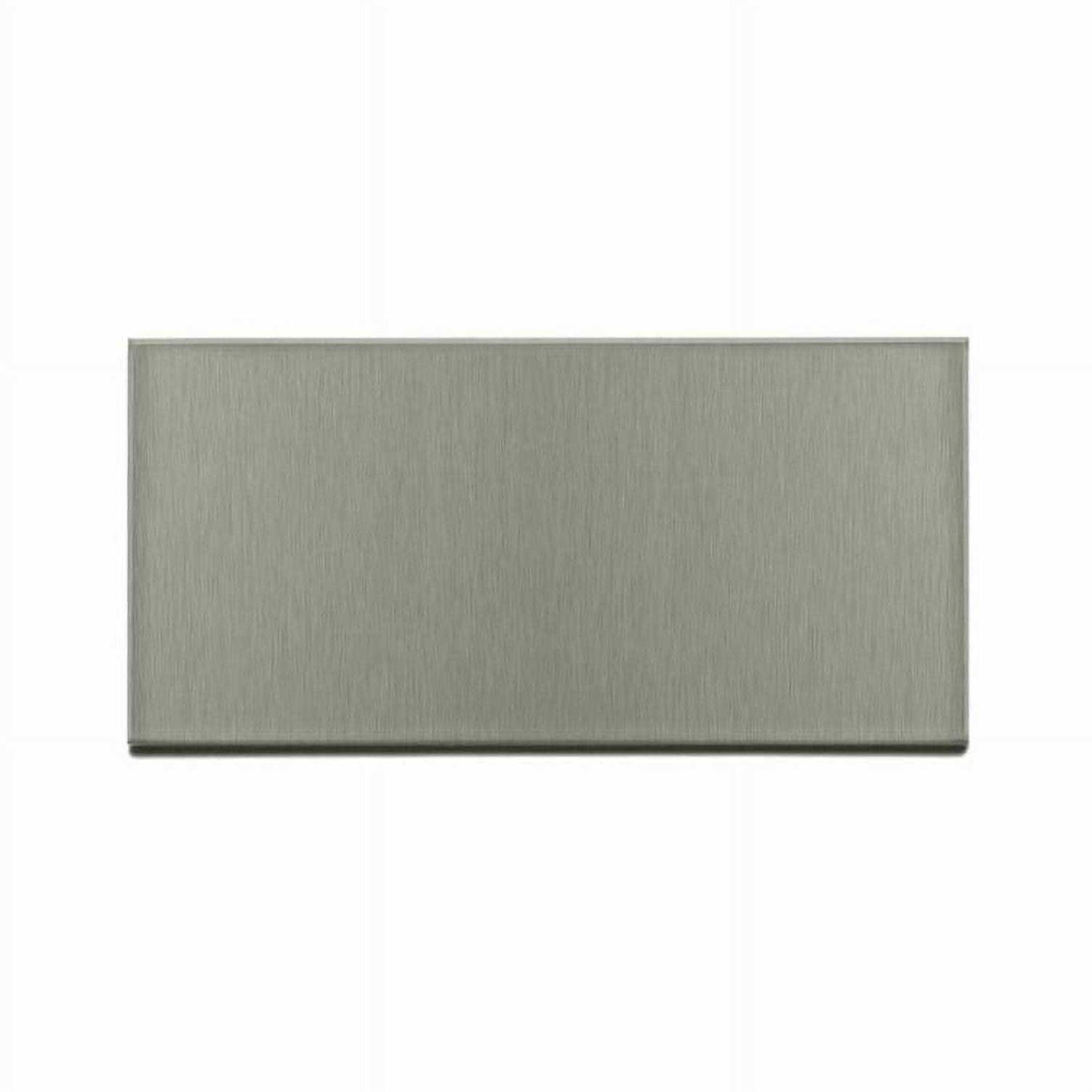 Aspect Peel and Stick Backsplash Brushed Short Grain Metal Tile - Cheap Fitting