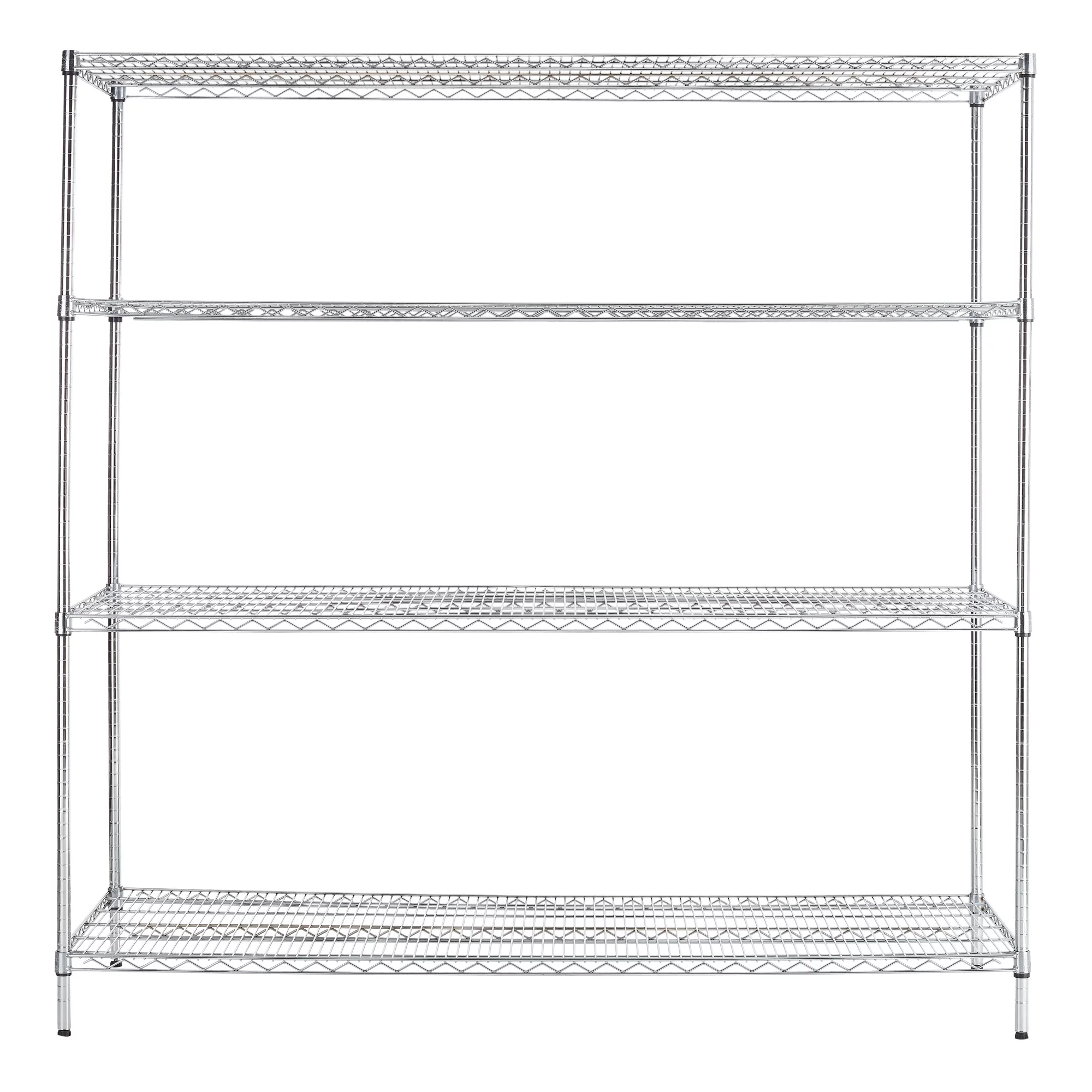 Hyper Tough 4 Shelf Wire Shelf Unit Chrome 24