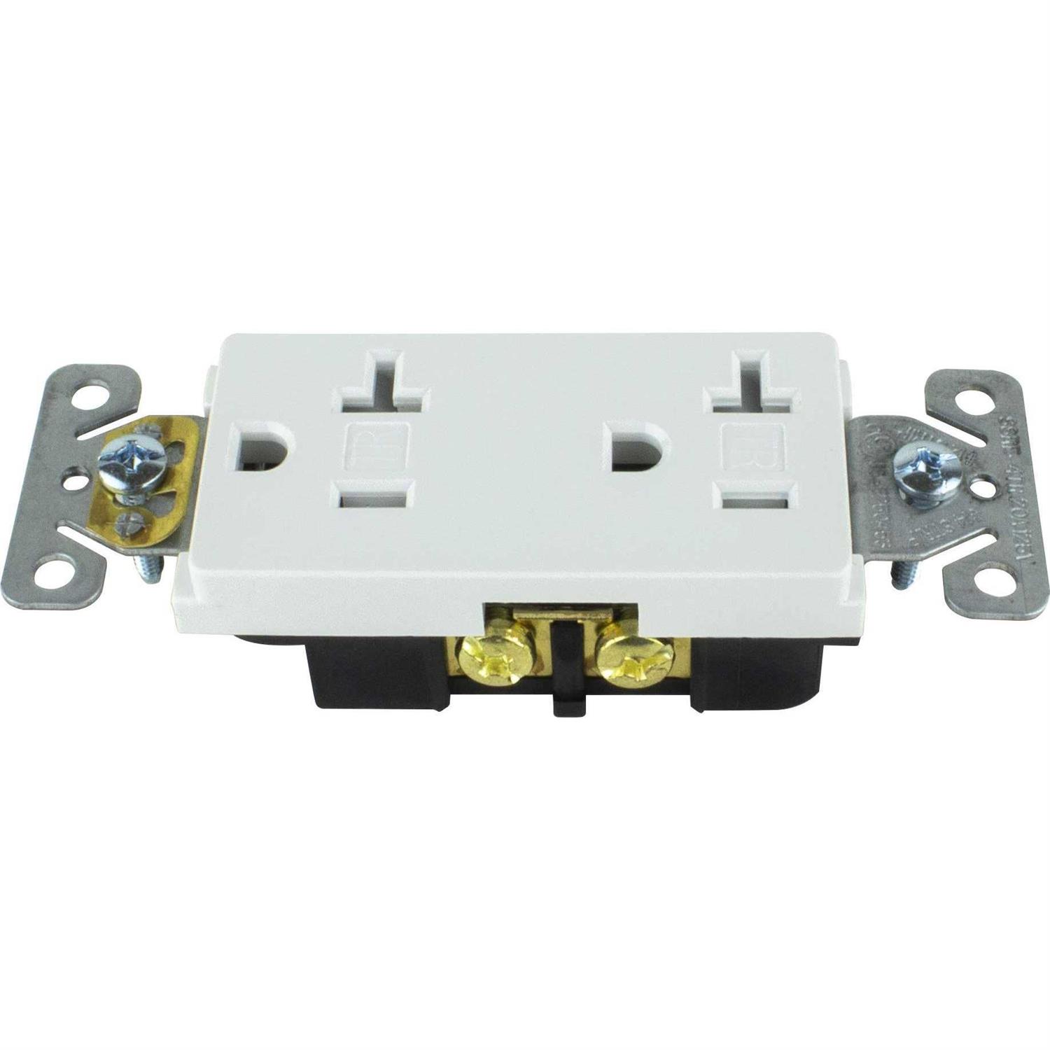 Faith 20 Amp Tamper-Resistant Outlet 20A 125v Decorator Receptacle - Cheap Fitting