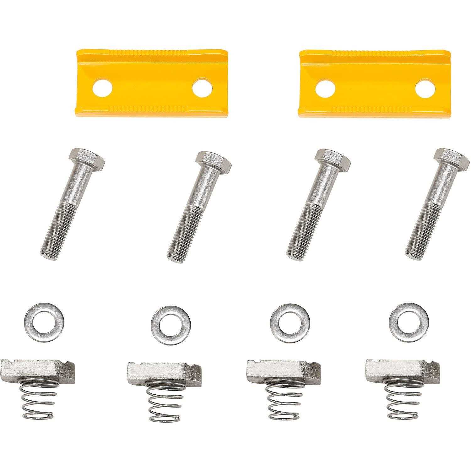 Global Industrial 713158 Yellow Powder Coated Steel Ladder Safety Post - Cheap Fitting