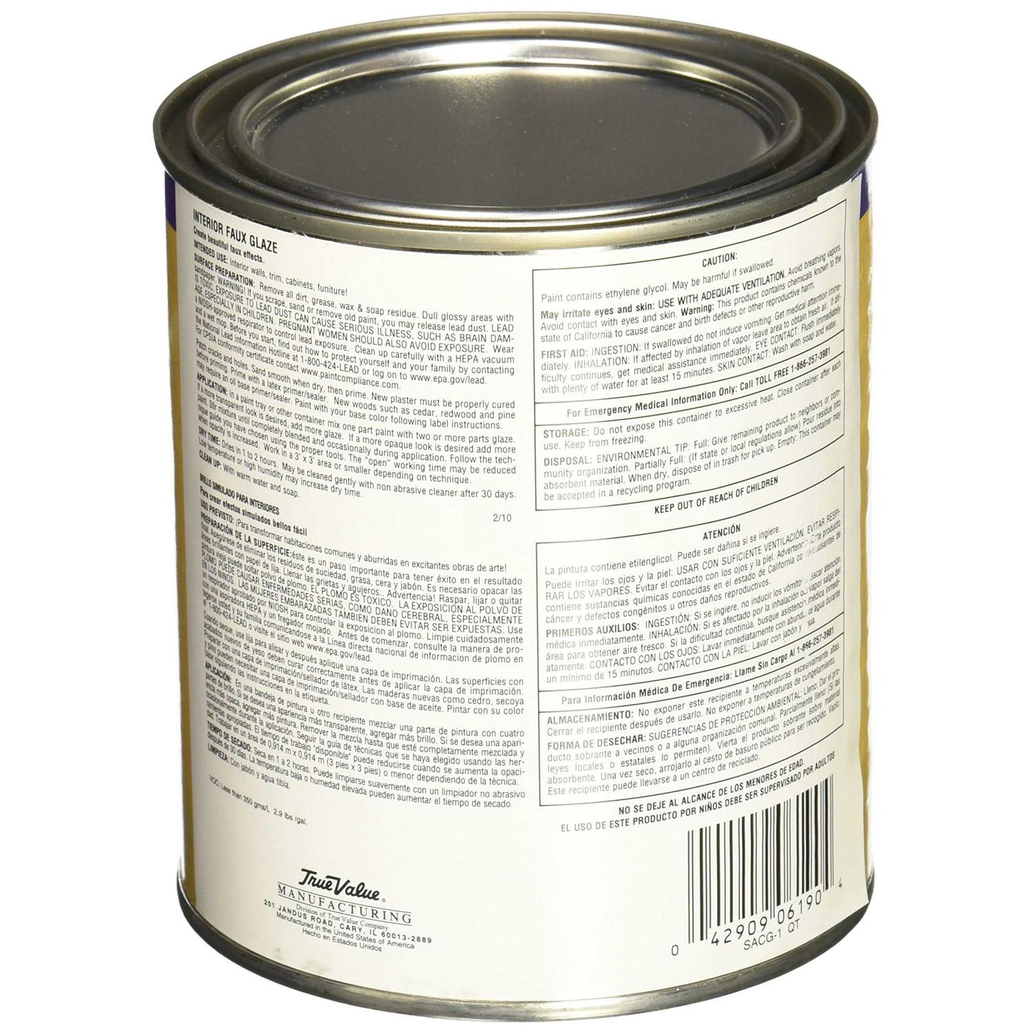 True Value Sacg1 Simply Glaze Acrylic Clear Glaze for Faux Finishing - Cheap Fitting