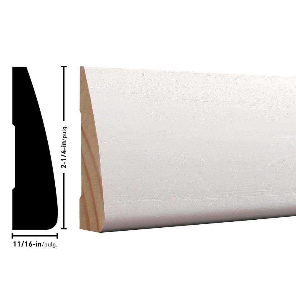 RELIABILT 11/16-in x 2-1/4-in x 7-ft Primed Pine Casing WM327X84FPPI - Cheap Fitting