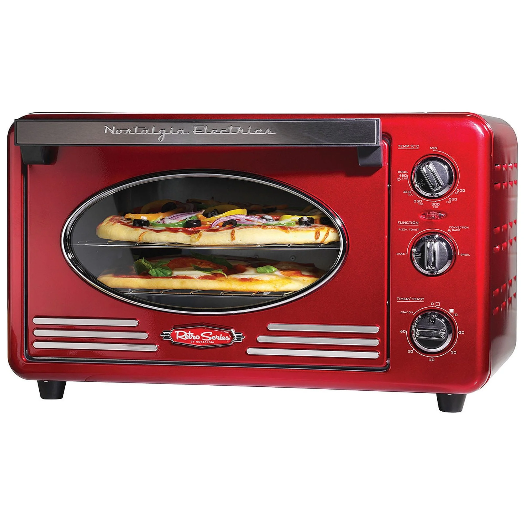 Nostalgia Electrics Retro 12-Slice Convection Toaster Oven, Retro Red - Cheap Fitting