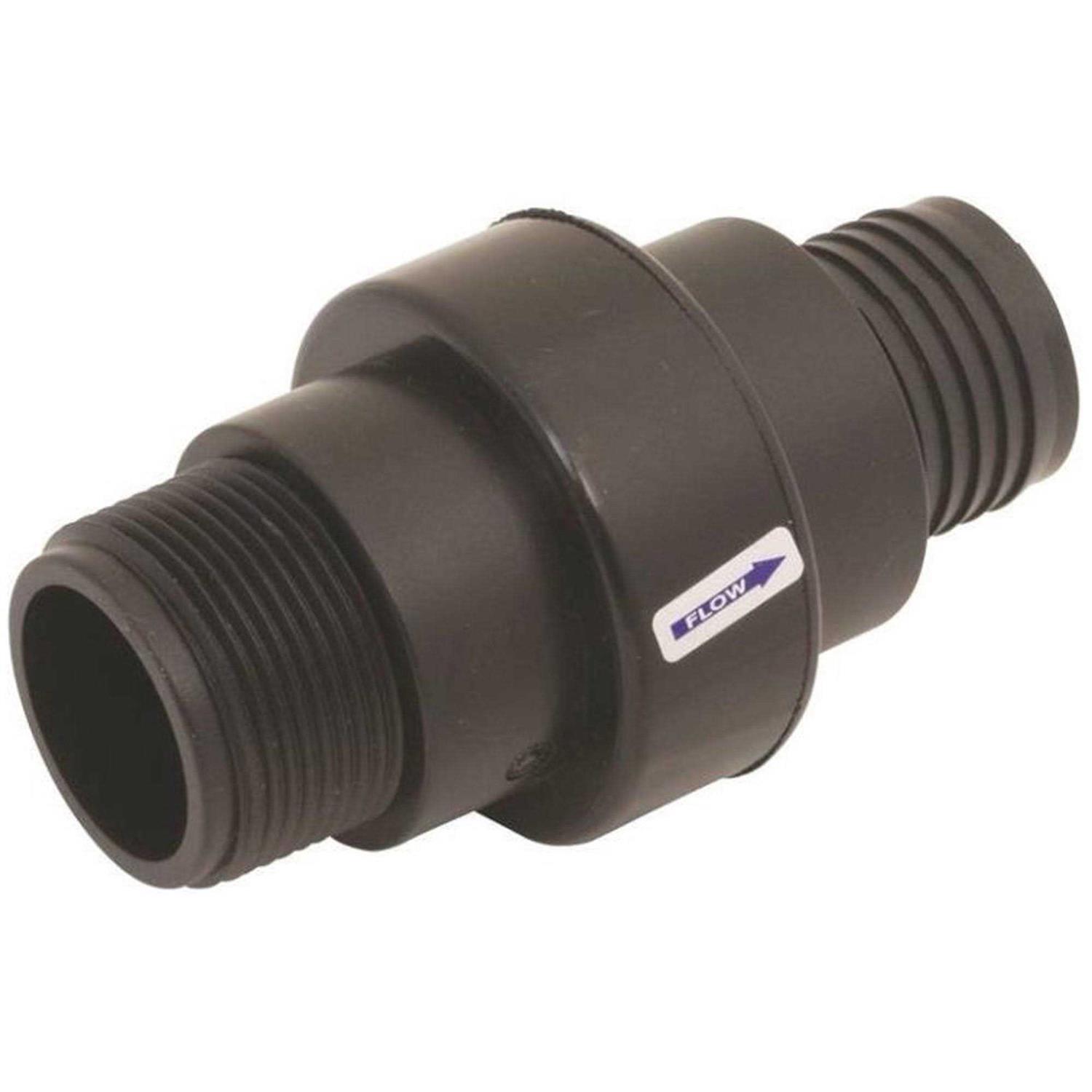 Superior Pump 99507 Check Valve, 1-1/4 Or 1-1/2 in, Mpt x Barb Or Slip - Cheap Fitting