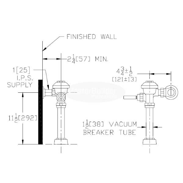 Zurn Z6000AV-ONE AquaVantage AV 1.1 GPF Manual Flush Valve - Cheap Fitting