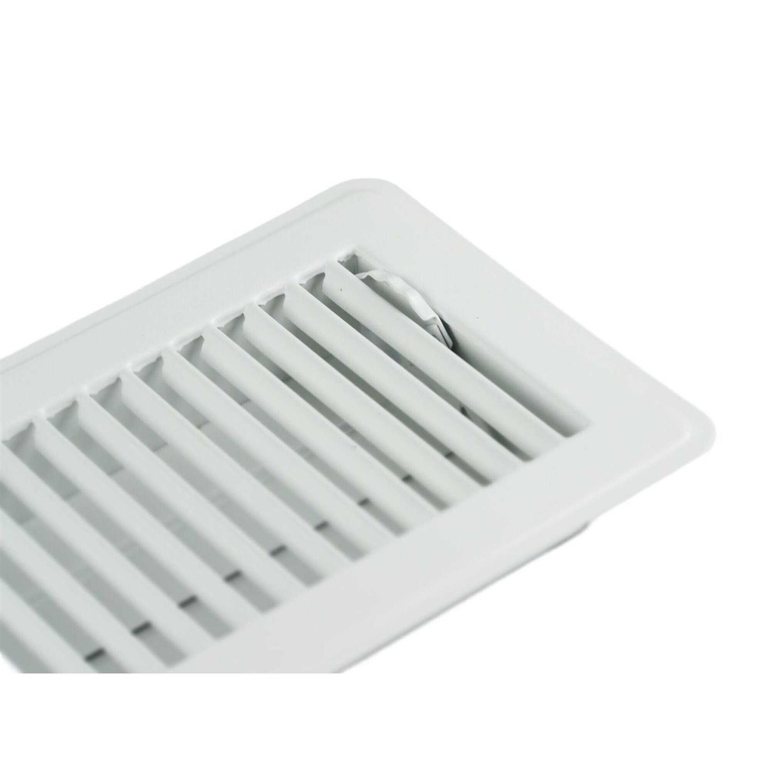 ReliaBilt 4-in x 12-in Steel White Floor Register 4210412WH - Cheap Fitting