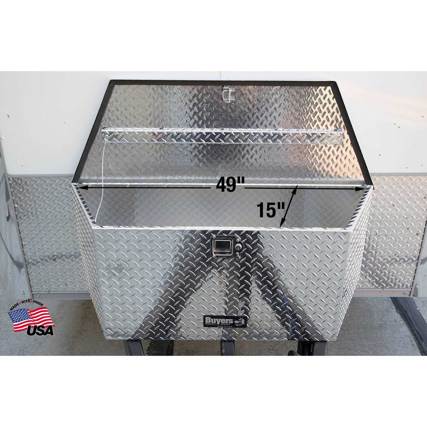 Buyers Products Aluminum Trailer Tongue Box 1701385 - Cheap Fitting