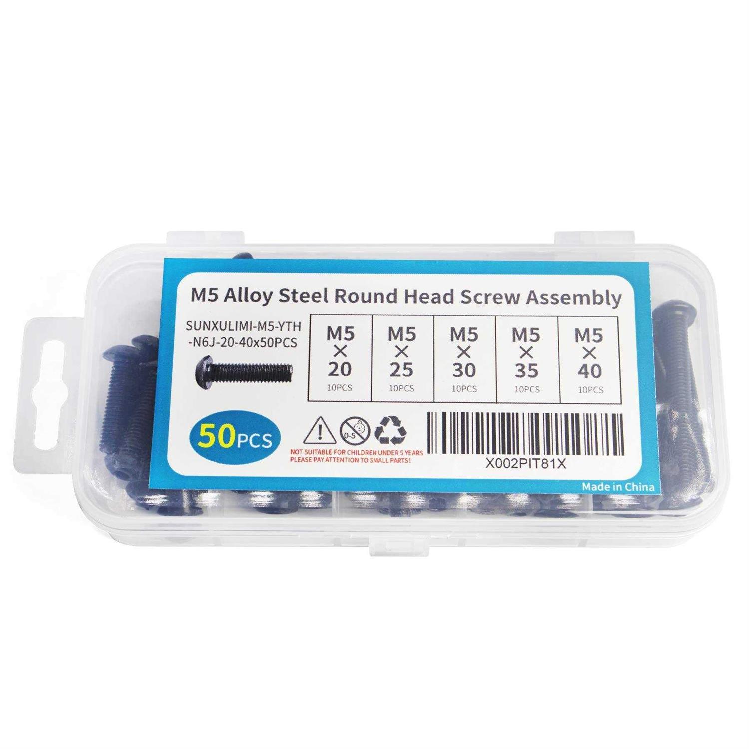 M5 x 8mm 12mm 16mm 20mm 25mm Button Head Socket Cap Screws Bolts - Cheap Fitting