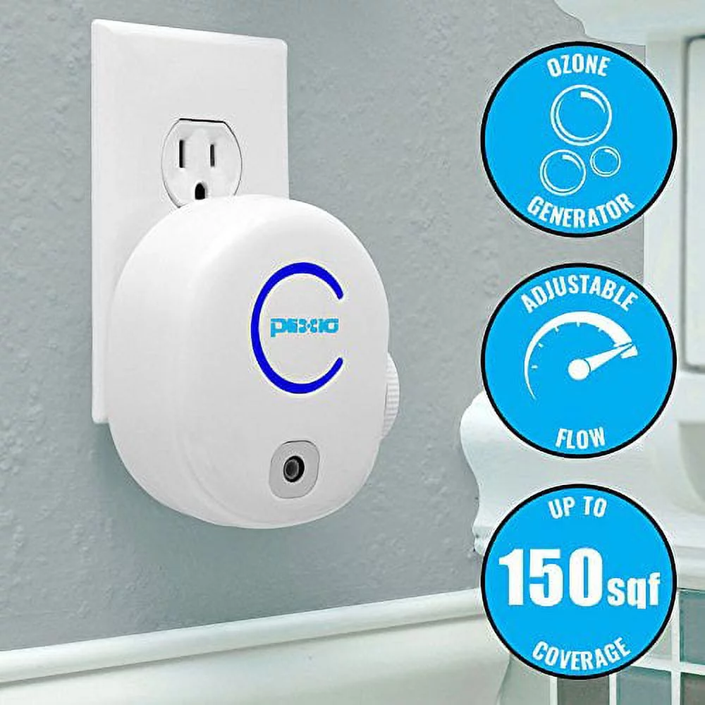Plixio Portable Odor Eliminating Plug-in Ionic Air Purifier & Ozone Generator for Home or Office (2 Pack) - Cheap Fitting