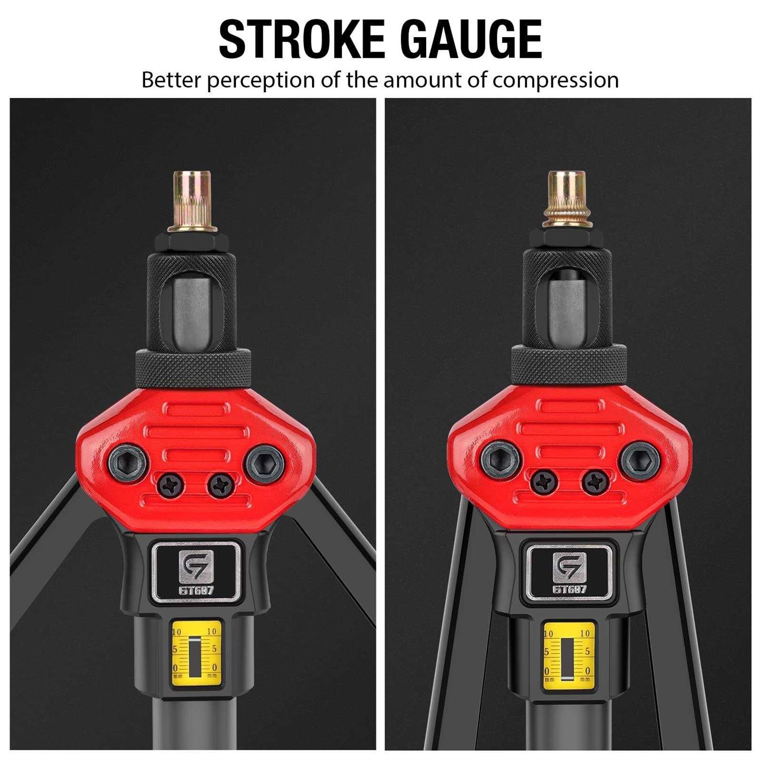 G GIANTISAN Rivet Nut Tool, GIANTISAN 16-Inch Rivnut Tool Kit with 12 Metric and Sae Mandrels, 176Pcs Rivet Nut Assortment Kit, and Rugged Carrying - Cheap Fitting