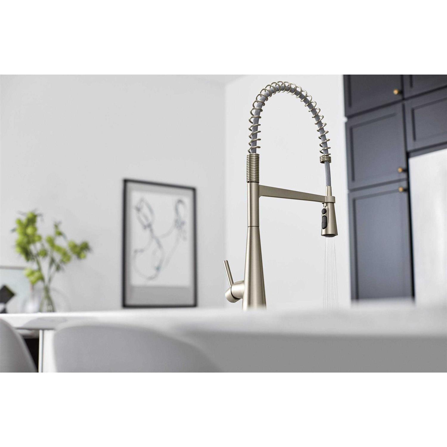 Moen Sleek One-Handle Pre-Rinse Spring Pulldown Kitchen Faucet 5925 - Cheap Fitting