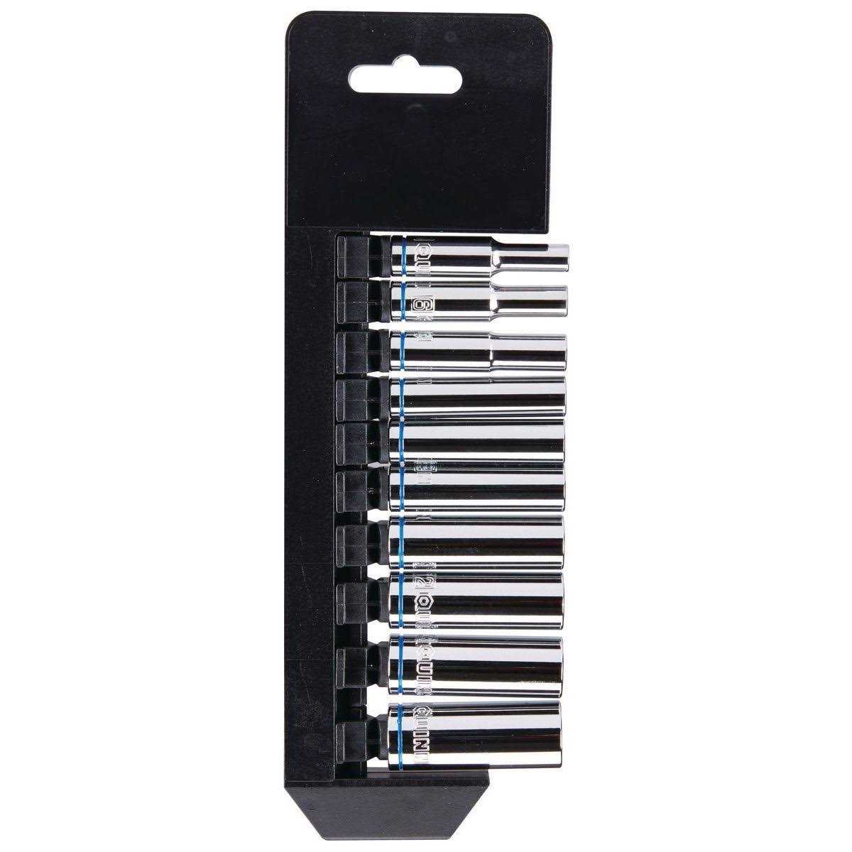 Quinn 1/4 in. Drive Metric Chrome Deep Socket Set - Cheap Fitting