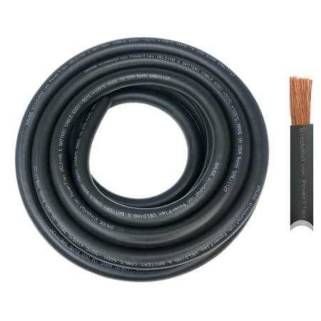 WindyNation Black Red Welding Cable - Cheap Fitting