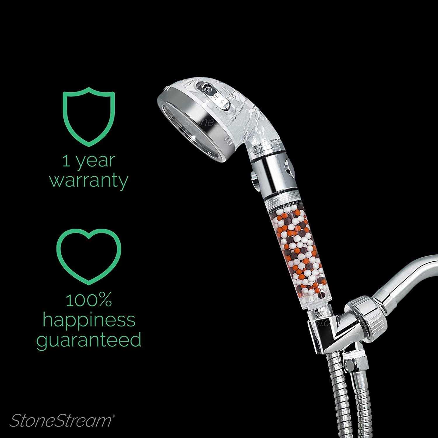 Shower Head StoneStream EcoPower Multi-Function Best Ionic - Cheap Fitting